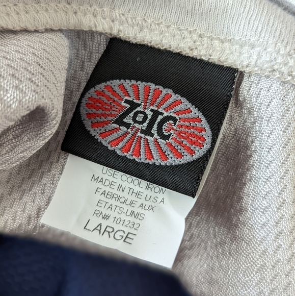 Zoic Men's Blue and Gray V-Neck Zip Front Bike Shirt Size L - Picture 4 of 9